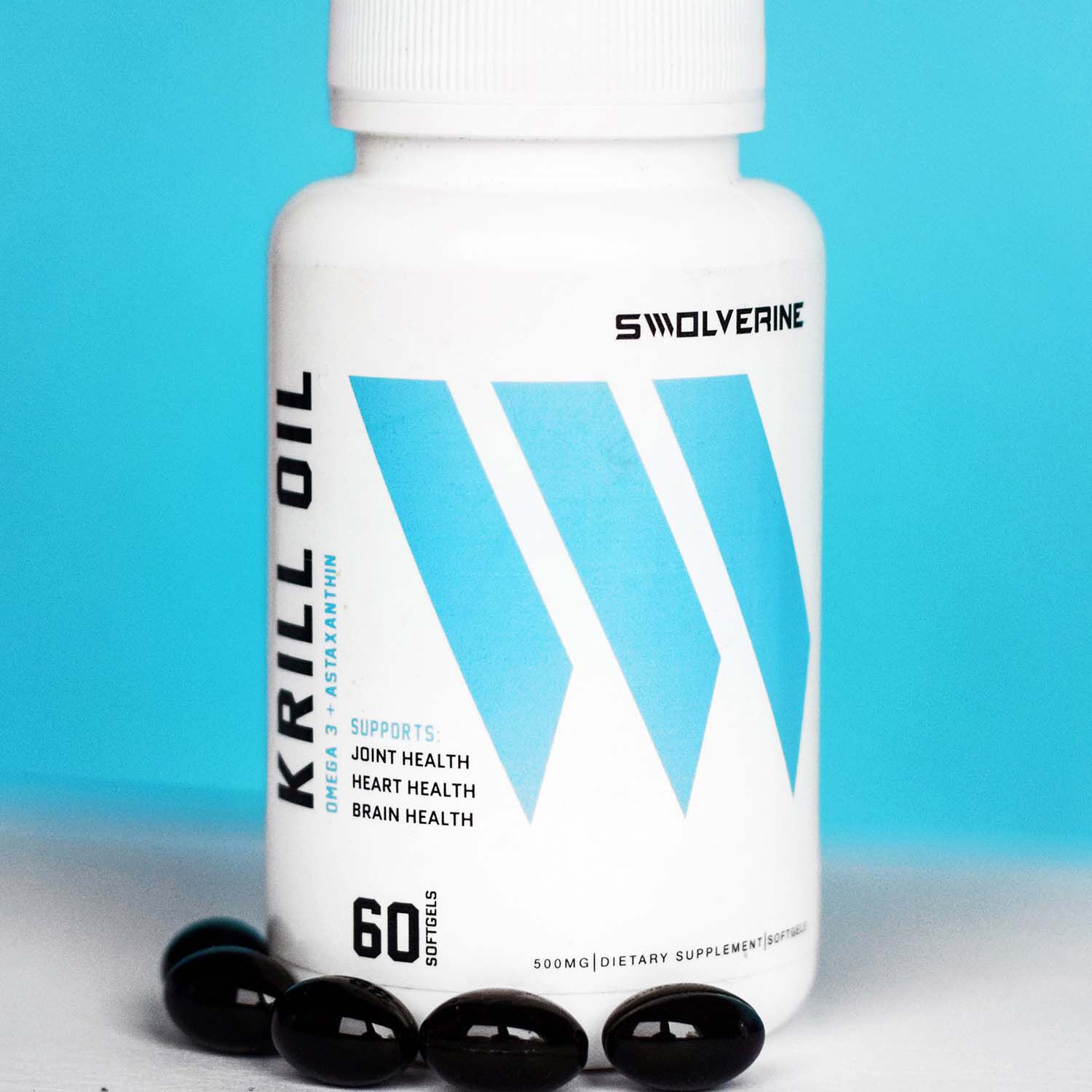 Krill Oil 500 mg - 60 Softgels (60 Servings)